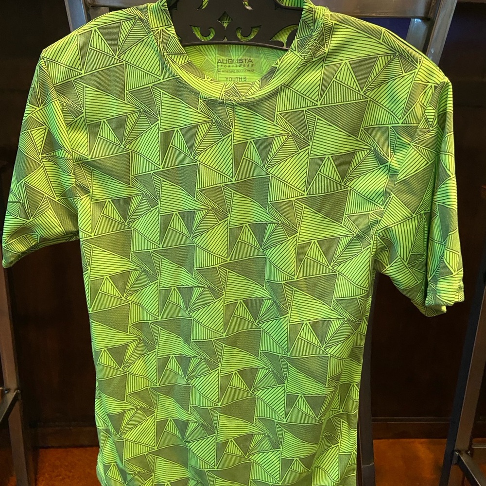 Augusta Sportswear Men's Geometric Green Tee